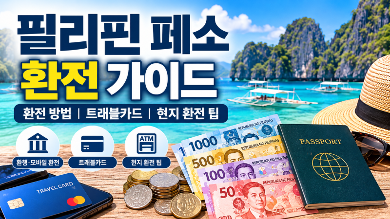 필리핀 페소 환전 가이드｜환전 방법·트래블 카드·현지 환전 팁