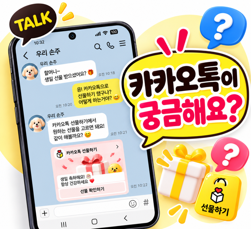 카톡 선물하기 결제 방법ㅣ카카오톡으로 가족에게 선물 보내는 방법 [카드결제편]