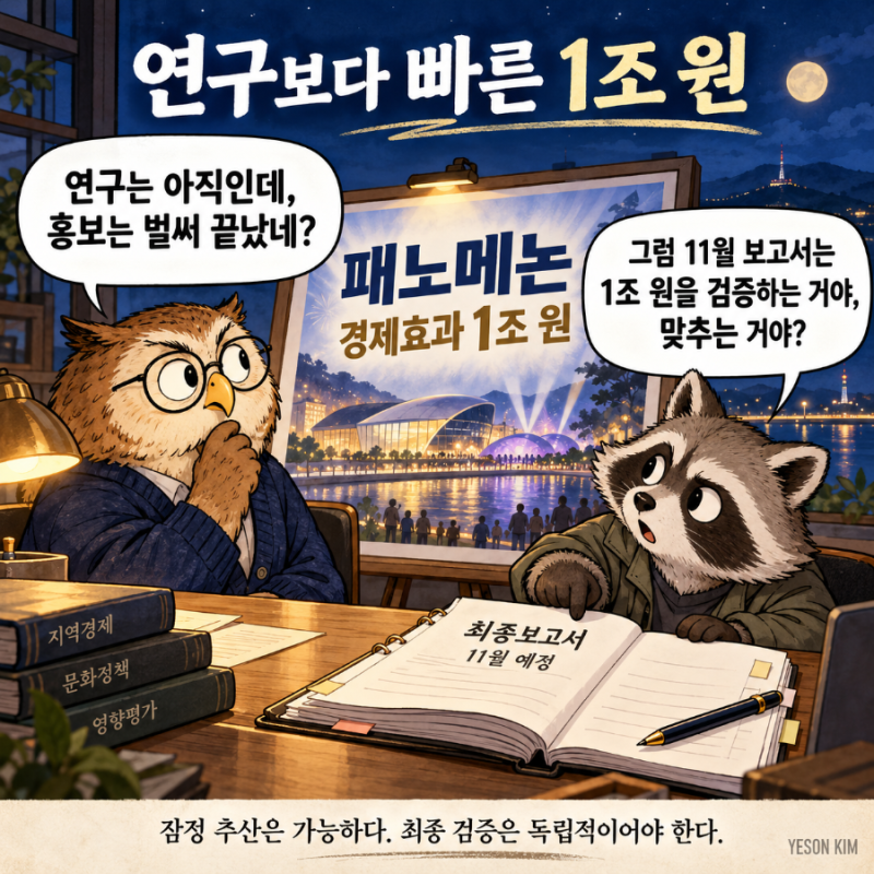 배현진 황교익 패노메논 경제효과 1조 원 홍보논란