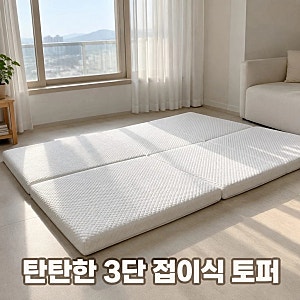 탑토퍼 3단 접이식 매트리스 탄탄한 허리 싱글 토퍼 비교 정리
