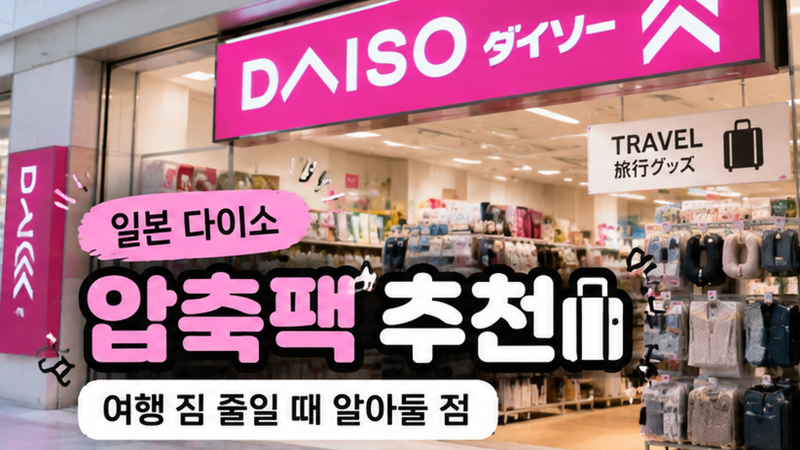 일본 다이소 압축팩 추천｜여행 짐 줄일 때 알아둘 점