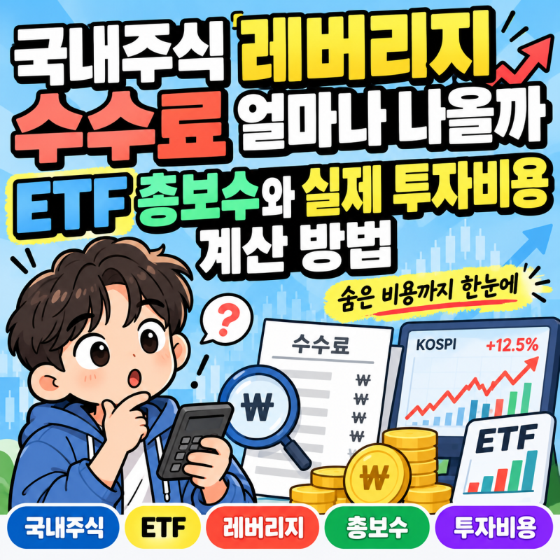 국내주식 레버리지 수수료 얼마나 나올까 ETF 총보수와 실제 투자비용 계산 방법