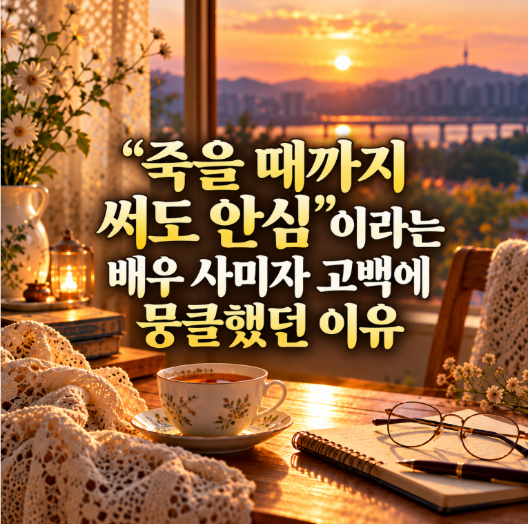죽을 때까지 써도 안심"이라는 배우 사미자 고백에 뭉클했던 이유 | 평생 일해온 60대 주부의 ....