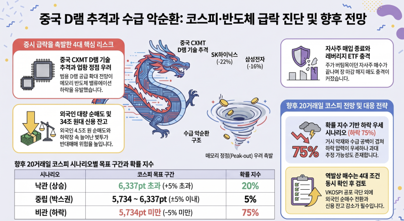 장태산의 경제 심층해부99 - 中 D램 추격에 하이닉스 닷새 22% 급락, 6천선 지켜낼까 (기준일시:....