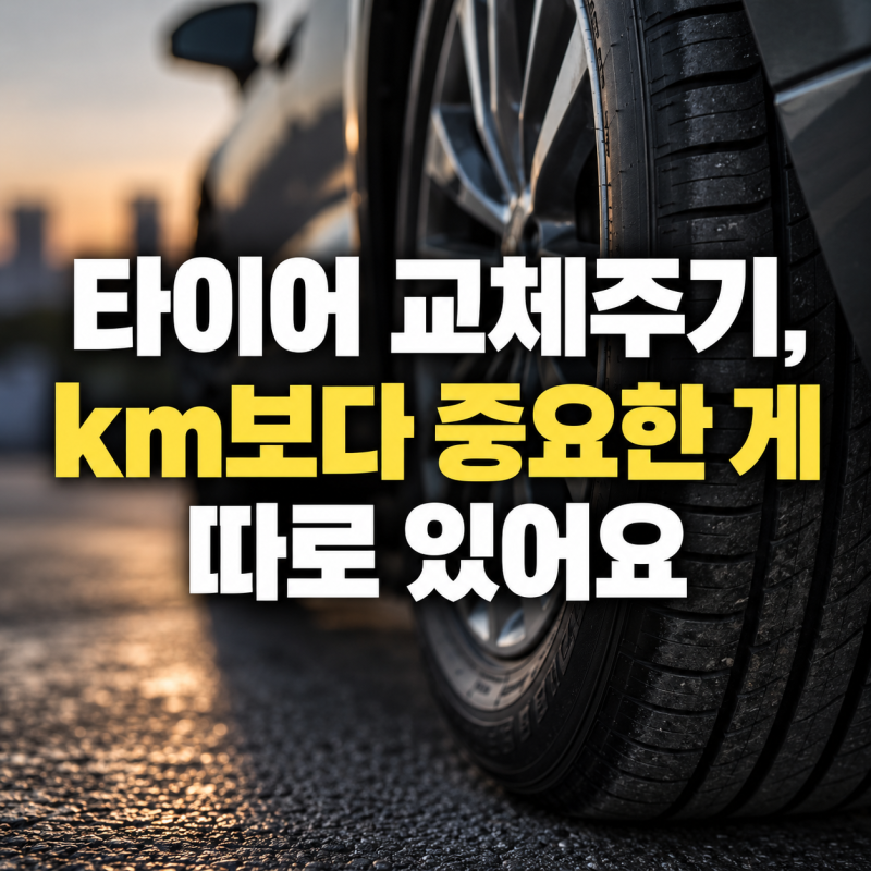 타이어 교체주기, km보다 중요한 게 따로 있어요