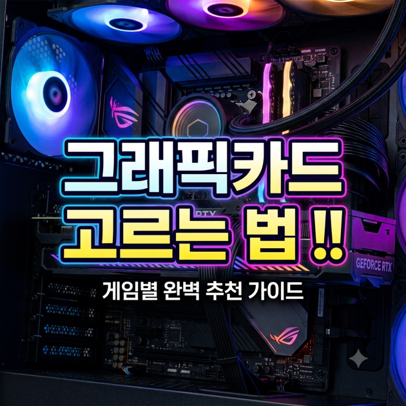 그래픽카드 추천 ? 이것부터 알아야 해요 !!