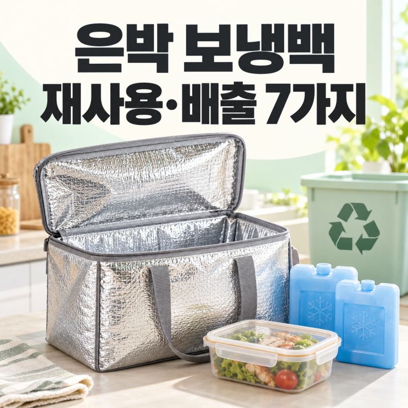 은박 보냉백 재사용해도 될까? 세척·보관·분리배출법