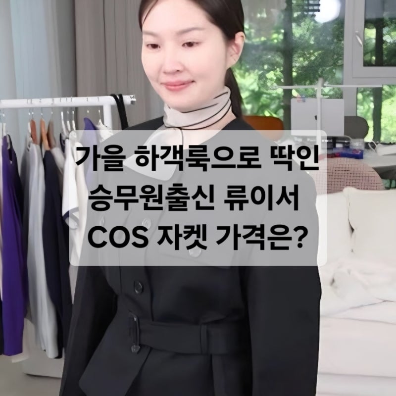 류이서 COS 자켓 완벽 정리 | 벨티드 페플럼 재킷 가격·사이즈·코디 체크리스트