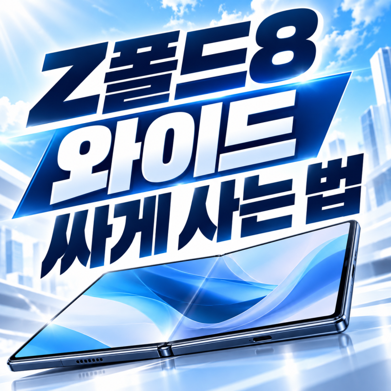 갤럭시 Z폴드8 와이드 스펙 가격 성지에서 싸게 사는 법 정리