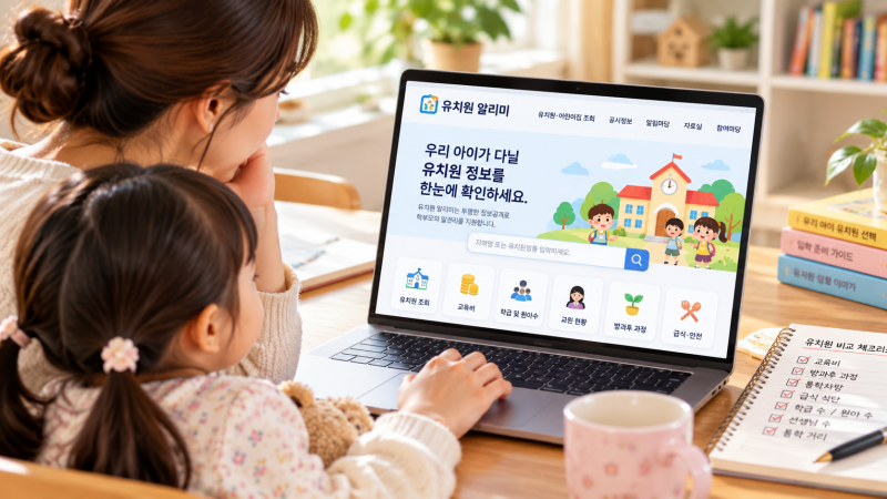 유치원 알리미 보는 법, 국공립·사립유치원 비용과 방과후 과정 비교 방법
