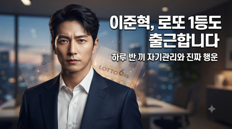 티빙 1위 질주 '로또 1등도 출근합니다' 주연 이준혁, 그가 카메라 뒤에서 흘린 땀방울