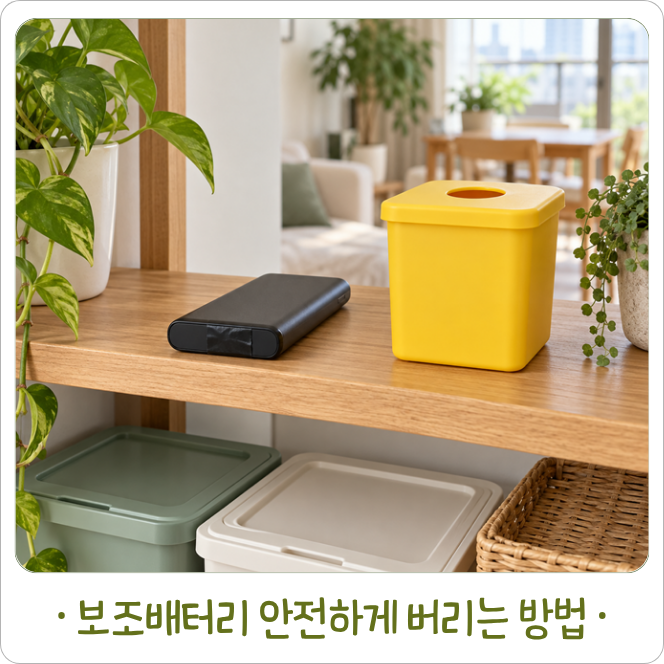 보조배터리 버리는 법, 일반 건전지와 다른 이유?