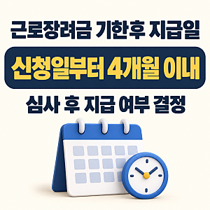 근로장려금 기한후 지급일, 신청한 달별로 언제까지 들어올까?