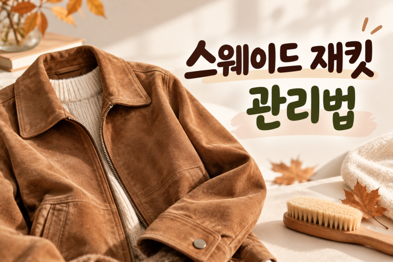 스웨이드 재킷 세탁해도 될까? 얼룩 제거부터 보관까지 관리법 총정리