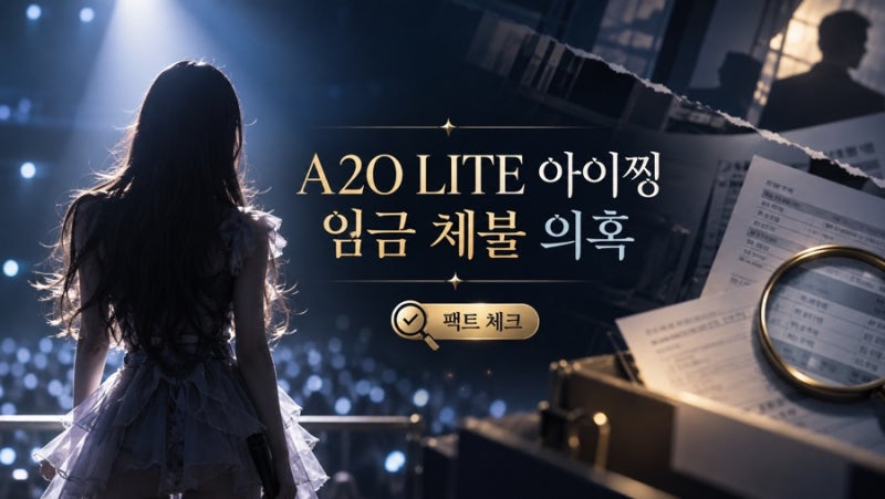 A2O LITE 아이찡 임금 체불 의혹 총정리, 이수만 걸그룹 데뷔 하루 만에 터진 충격 논란 팩트 체....