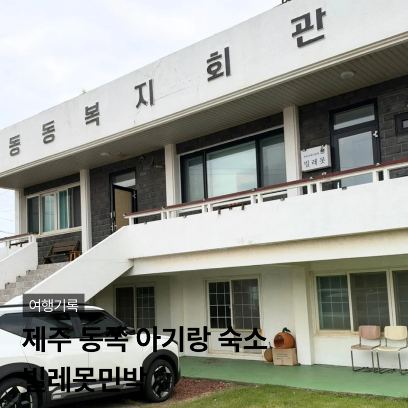 제주 동쪽 숙소 아기랑 가성비 좋은 내돈내산 빌레못민박
