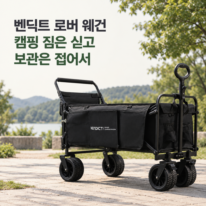 벤딕트 로버 웨건, 캠핑 짐은 싣고 보관할 때는 접어서