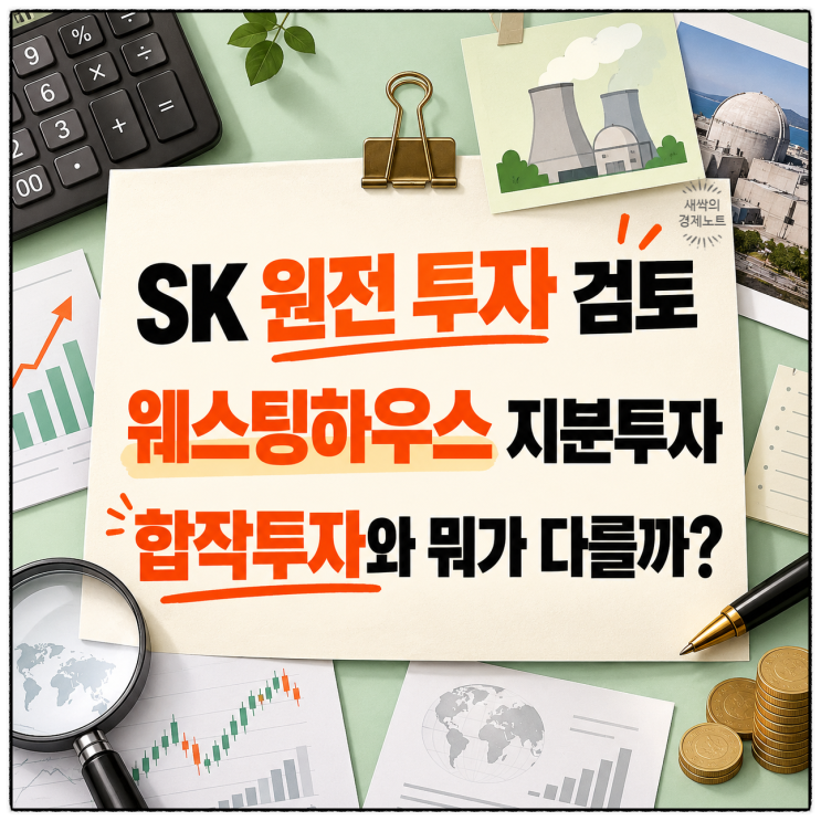 <b>SK</b>그룹 <b>웨스팅하우스</b> 지분투자 검토, 전략적 지분투자와 합작투자의....