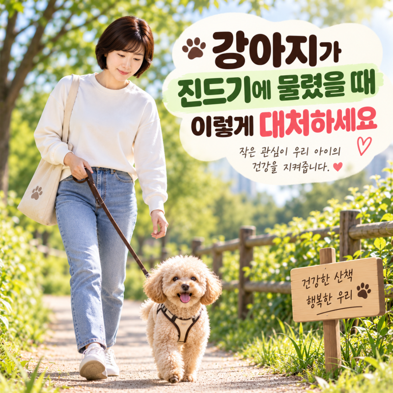 강아지 진드기에 물렸을 때 대처법 총정리