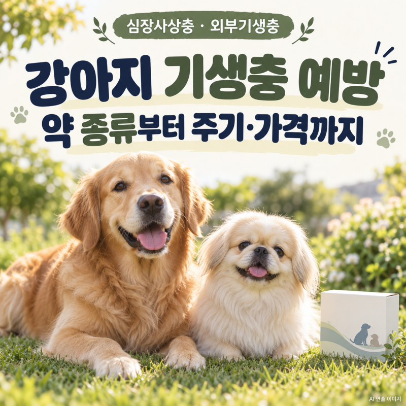 강아지 심장사상충약·외부기생충약 총정리｜종류, 투약 주기, 사용법과 가격 비교