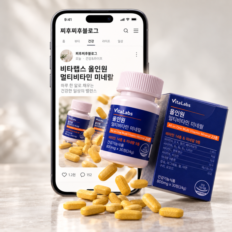 종합비타민 추천｜비타랩스 올인원 멀티비타민 남편이랑 같이 먹어요