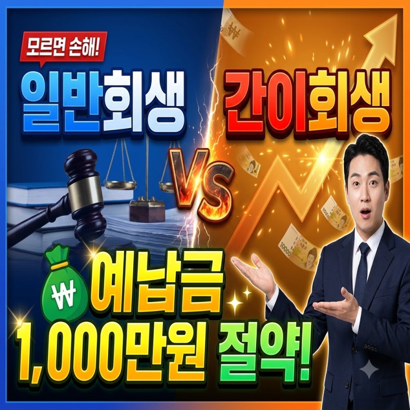일반회생 vs 간이회생 완벽 비교: 예납금 1,000만원 아끼는 기준 총정리