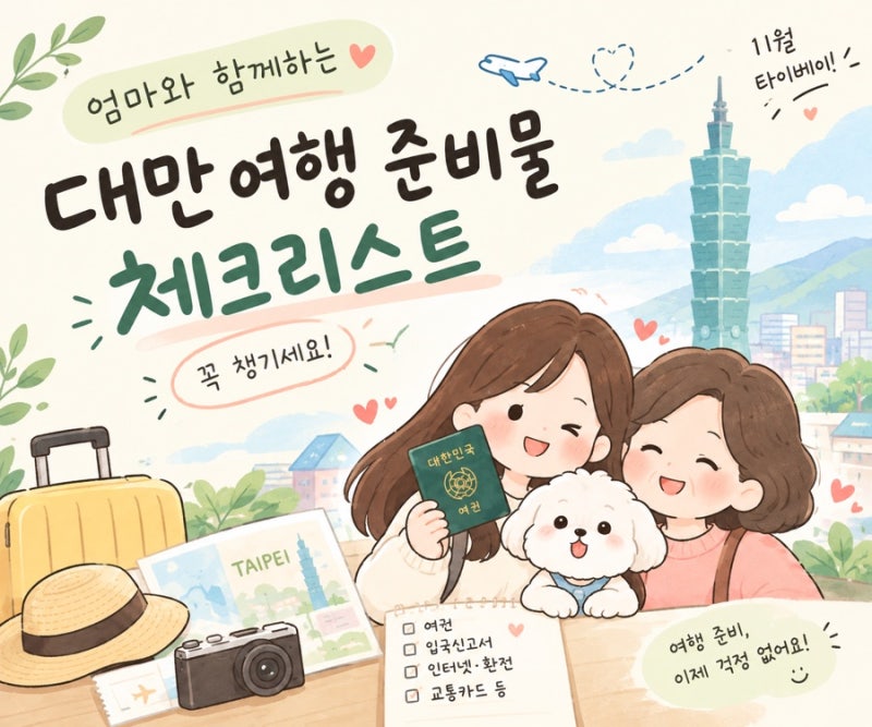 [Hit the road_대만 타이베이] 대만여행 준비물 체크리스트, 입국신고서·이지카드·반입금지까....