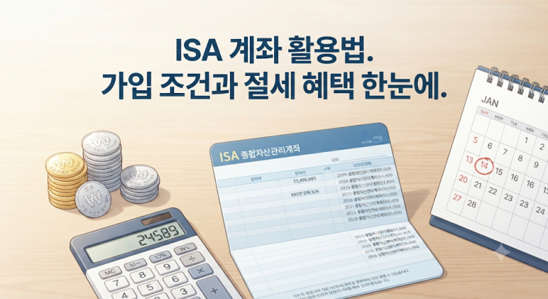 ISA 계좌 장점과 가입 조건, 세금 아끼는 방법 쉽게 알아보기