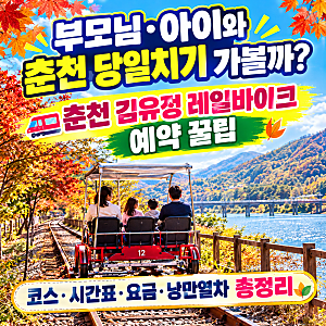 춘천 가볼만한곳 필수! 김유정 레일바이크 예약·할인 꿀팁 & 소요시간 완벽 총정리