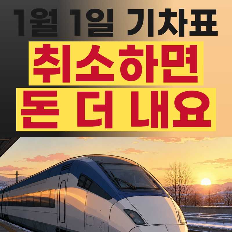 KTX 예매 2달 전 오전 7시, 12월 31일 표는 10월 31일 열려요｜오픈 시간·예매대기·취소 위약금·....