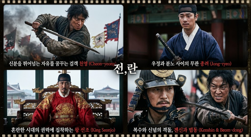전,란 출연진 총정리｜강동원·박정민·차승원 프로필과 대표작, 영화 속 인물 분석