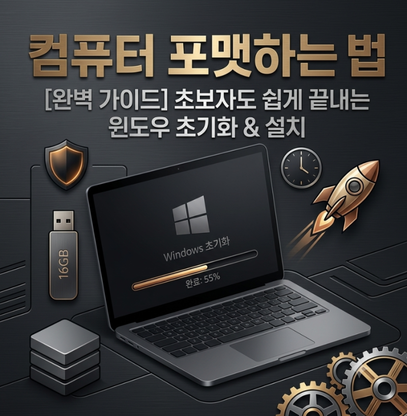 컴퓨터 포맷하는 방법｜윈도우 초기화부터 재설치까지 완벽 정리