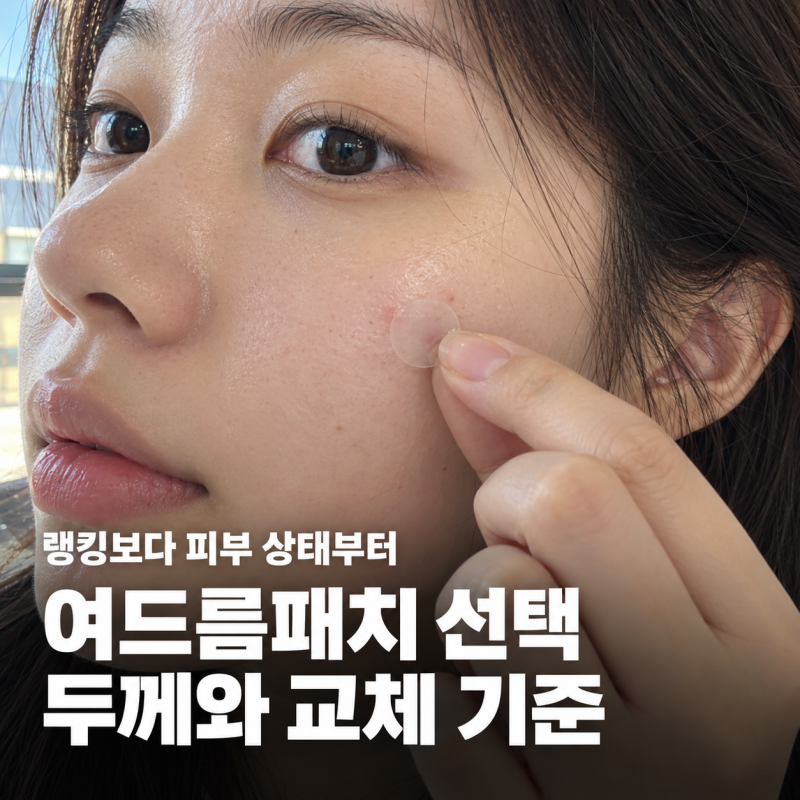 "랭킹 순서대로 사면 안 돼요" 올리브영 여드름패치 추천 기준