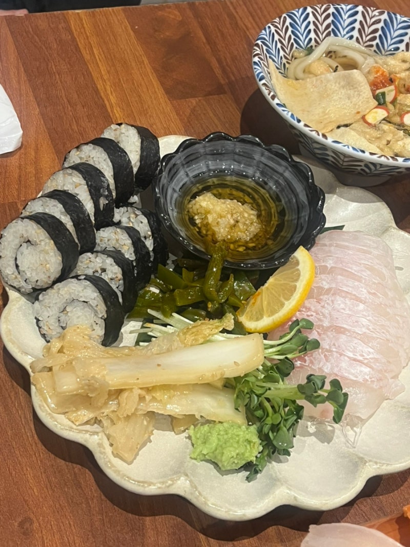 마포역맛집 김태완스시, 대광어 소금김밥 존맛탱..