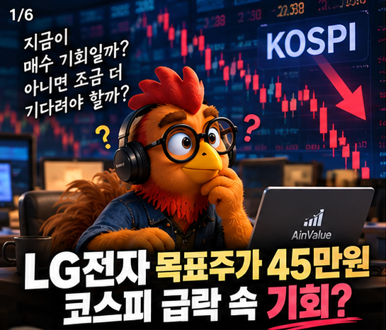 LG전자 목표주가 45만원, 코스피 급락 속 기회일까?
