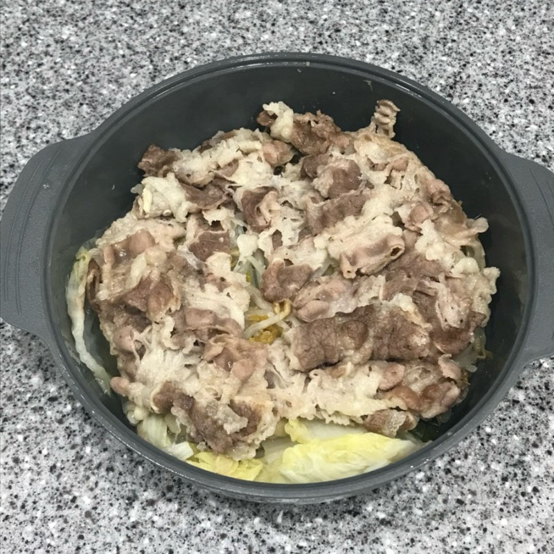 우삼겹 야채찜 만들기｜전자레인지 찜기로 간단한 다이어트 식단