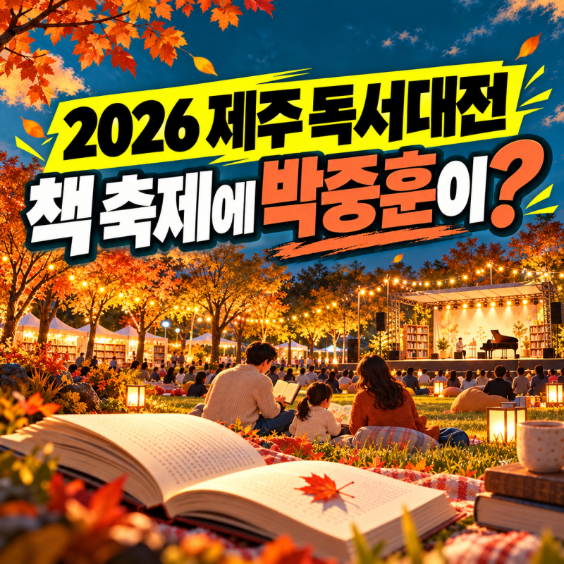 2026 제주 독서대전, 박중훈 북콘서트부터 아이와 볼 공연까지