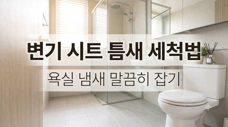 변기 시트 분리해서 닦는 틈새 세척법 욕실 냄새 말끔히 잡는 청소 꿀팁