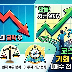 코스피 급락 후 반등, 지금 주식을 사도 될까?｜초보 투자자가 확인할 5가지