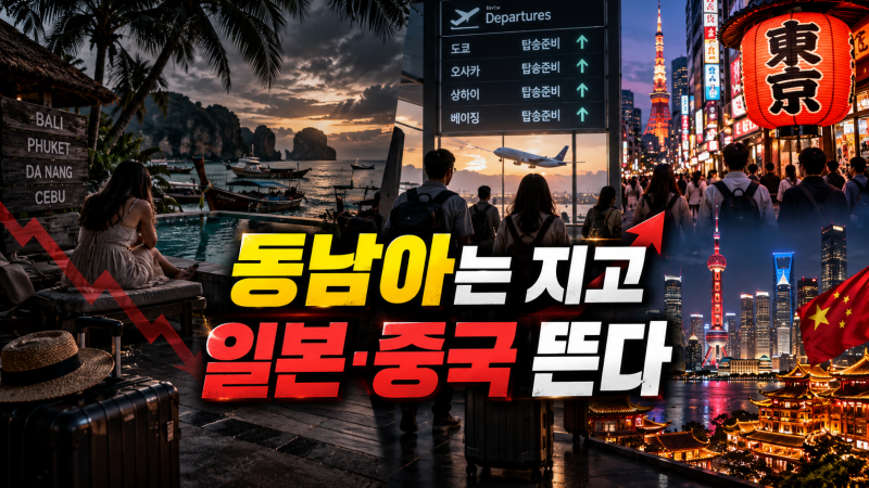 “동남아 대신 일본·중국 간다”…한국인 여행지 선택이 달라졌다