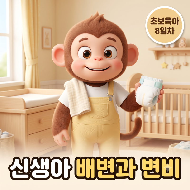 [초보육아 8일차] 며칠째 응가를 안 해요! 신생아 변비 vs 정상 변 구별법과 황금변 지키는 장 ....