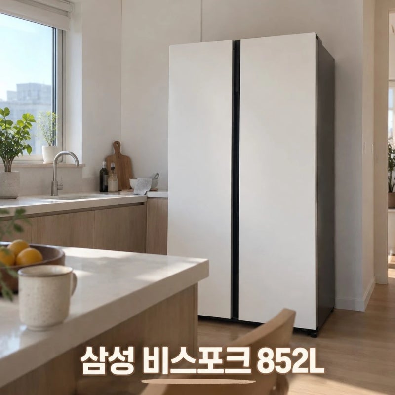 삼성 비스포크 냉장고 양문형 852L 코타화이트 AI 인버터, 가격 비교 전 체크할 핵심 기능