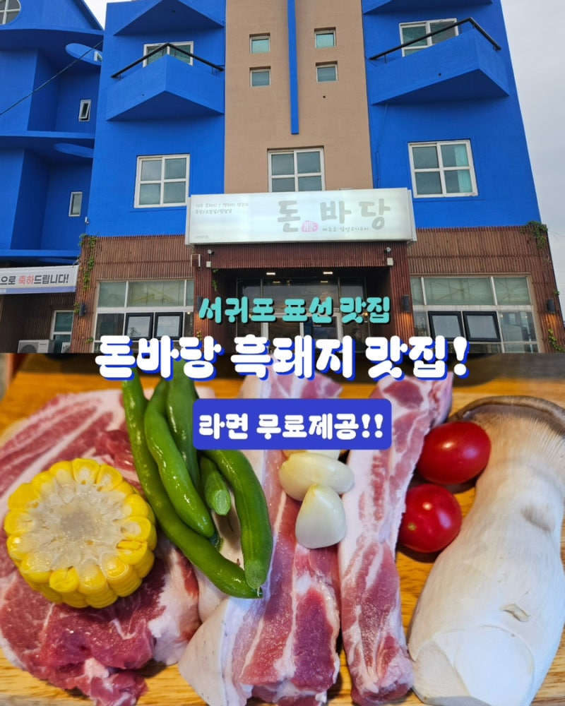 제주 서귀포 표선 맛집| 표선해수욕장 , 제주민속촌 , 해비치호텔 근처 흑돼지 맛집 ‘돈바당....