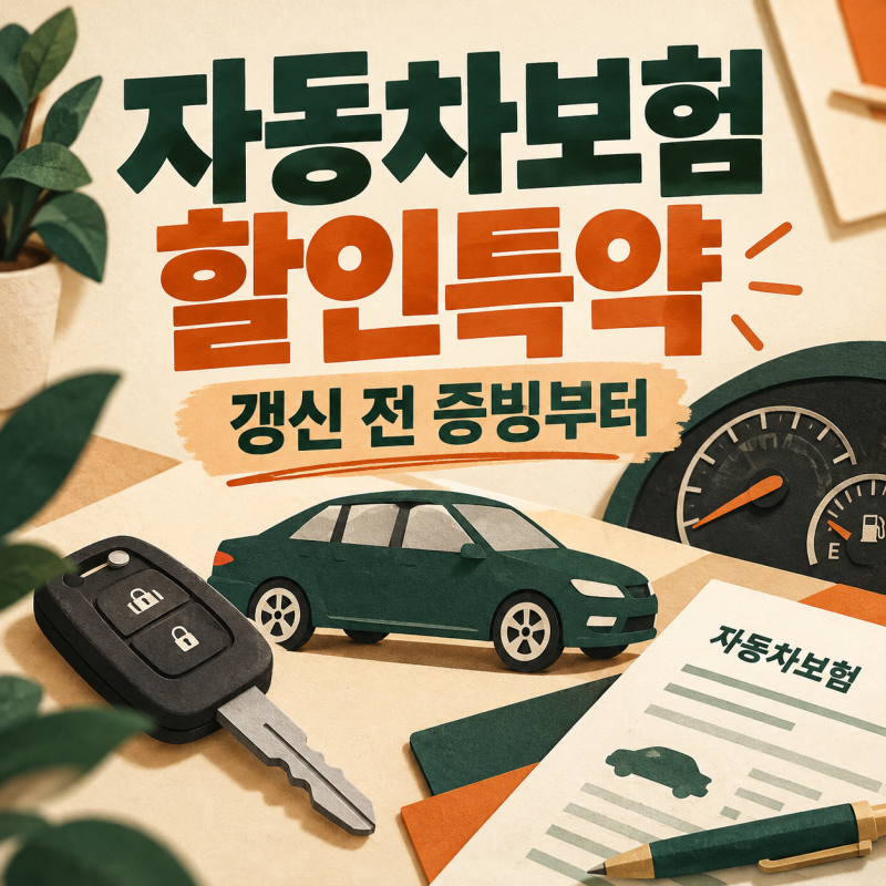 자동차보험 할인특약｜갱신 전 사진·서류 준비 순서