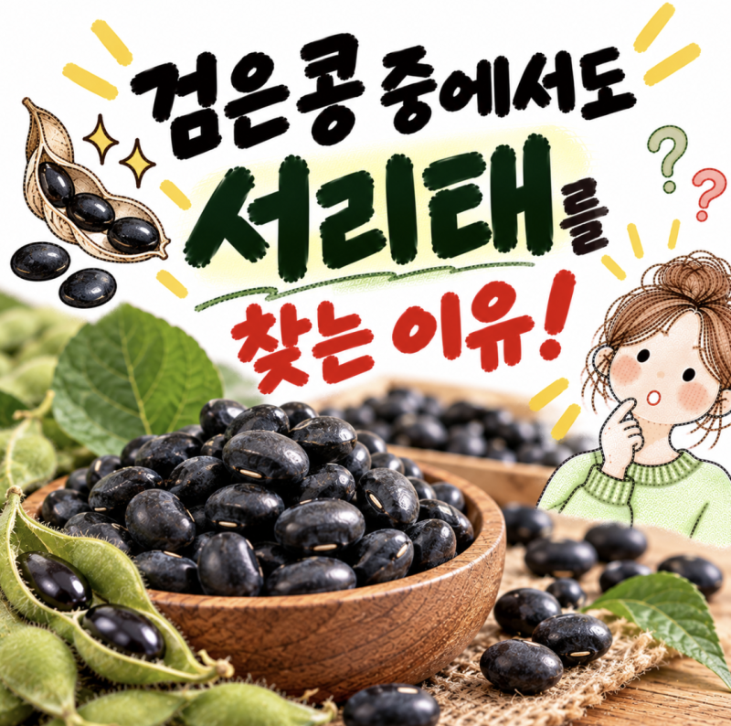 검은콩 중에서도 서리태를 찾는 이유, 탈모에는 효과가있을까?