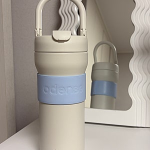 오덴세 투웨이 루프 텀블러 화이트 720ml  하늘색 컵홀더와 세라믹 코팅, 스탠리 텀블러 비교