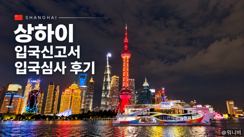중국 상하이 온라인 입국신고서 QR 작성법 | 푸동공항 입국심사 후기