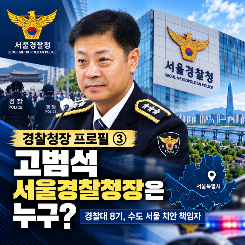[경찰청장 프로필] 고범석 서울경찰청장은 누구?…경찰대 8기 출신 ‘감찰·경비통’, 수도 ....