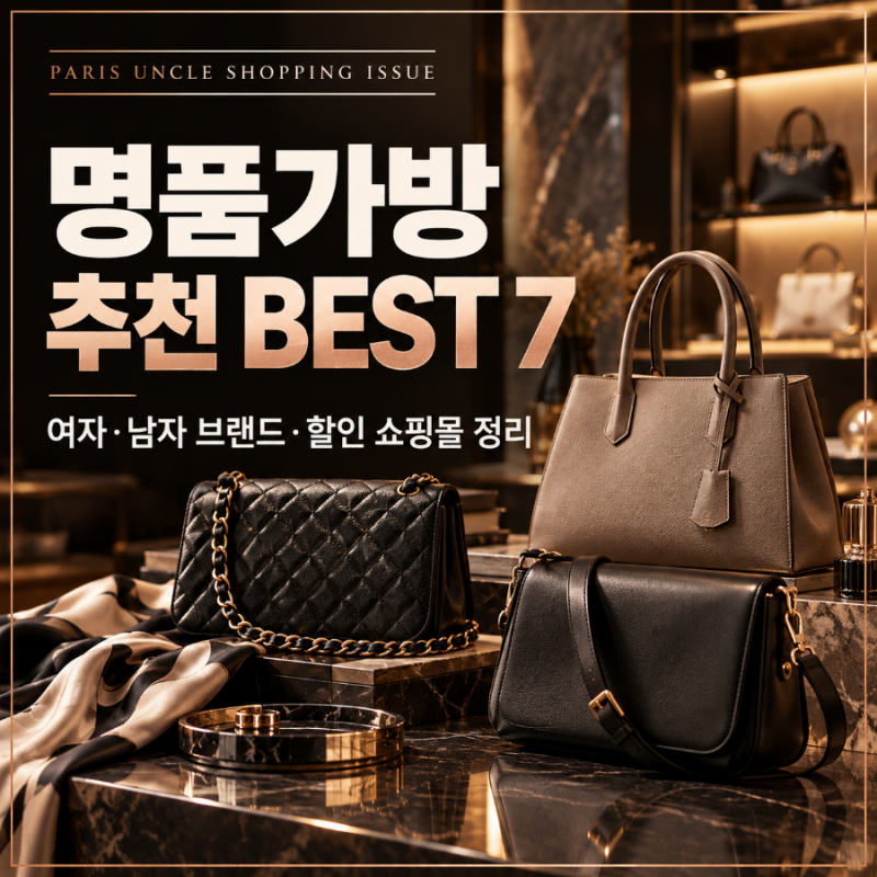 명품가방 추천 BEST 7｜여자·남자 인기 브랜드와 할인 쇼핑몰 고르는 법