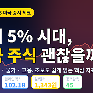 환율·금리·물가·고용으로 읽는 요즘 미국 주식 시장 (2026년 10월 중순)